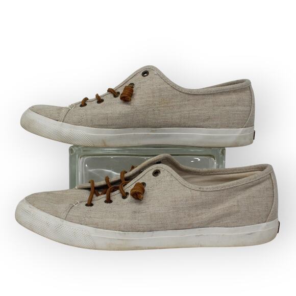 Sperry Seacoast Linen Sneaker Women 12 STS99355 - Picture 11 of 12
